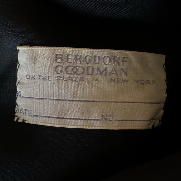 Vintage 60s Bergdorf Goodman Black & Gold Dress Classic Elegant Couture - Picture 14 of 14